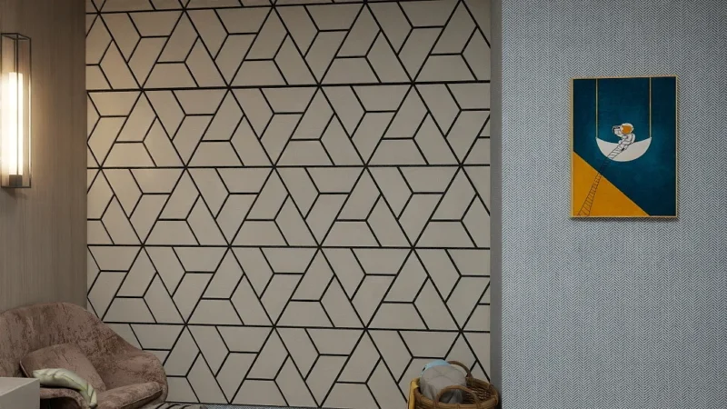 “Three-point triangle” - Sound-absorbing panels - CXB LED LIGHTING